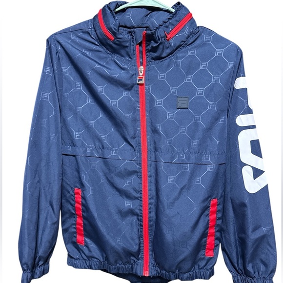 Fila Kids Navy and Red Jacket - Picture 1 of 6